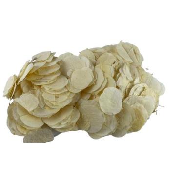 Imagem de Folhas Alvejada Redonda Quina Secas Natural Desidratadas Moeda Flor - 