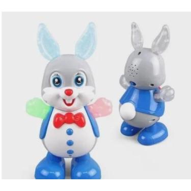 Imagem de Brinquedo Infantil Coelho Dançarino Com Som e Luz Led - Toy King