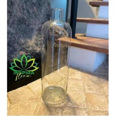 Imagem de Vaso Garrafa De Vidro Pampas 48cm Importado Decoração Luxo - FLORA FUL