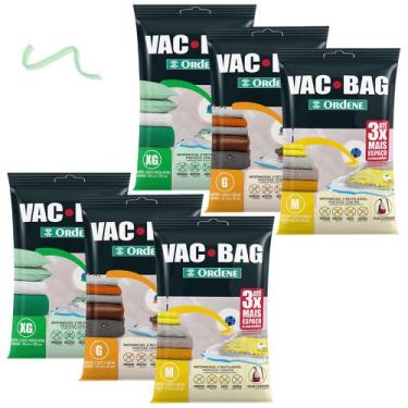 Imagem de Sacos Organizadores A Vacuo 2un 45x65 2un 55x90 2un 80x100 Vac Bag - O