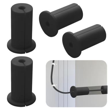 Imagem de Kit de roteamento de cabos Starlink para orifício de parede de 2,5 cm, bucha de parede para acessórios Starlink Passagem de cabo de parede através de ilhós de cabo Ethernet externo de silicone, bucha