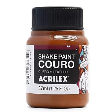 Imagem de Tinta p/ couro shake paint 37ml acrilex escolha a cor, 474 CASTANHO