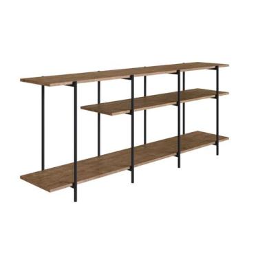 Imagem de Rack Aparador Tube Vermont e Preto Industrial Artesano