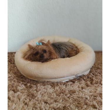 Imagem de Caminha Pet Redonda De Pelúcia Para Cachorros E Gatos TAM: M - Lalu en