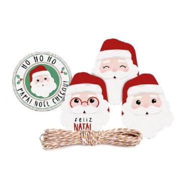 Imagem de Kit Fechamento Para Presente - Noelito - 12 Peças - Cromus Natal - Riz