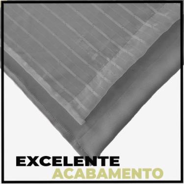 Imagem de cortina blackout Mix corta luz 5,00 x 2,80 varão branco - Bravin Corti