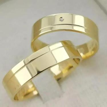 Imagem de Par de Alianças Ouro 18k 5mm 8 Gramas Casamento - Sheju Joias, Informa