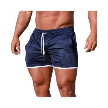 Imagem de Calções Esportivos Masculinos Respiráveis - Ideal para Verão, Fitness,