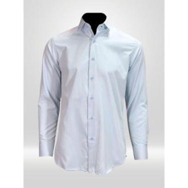 Imagem de Camisa Masculina Social Manga Longa Azul Claro-Masculino