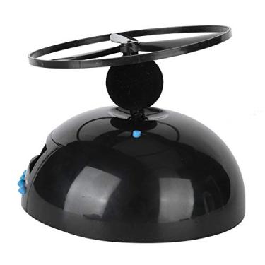 Imagem de Novidade Voando Lcd Digital Portátil Mini Hélice Redonda Despertador Suprimentos Domésticos para Quarto Escritório