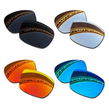 Imagem de LenzProse Lentes de reposição polarizadas de 1,5 mm para óculos de sol Oakley TwoFace OO9189/TwoFace Asian Fit OO9256, antirriscos