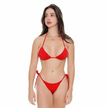 Imagem de Biquíni cortininha com bojo removível United, Vermelho, G
