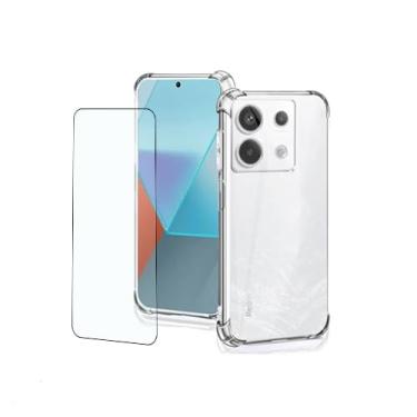 Imagem de Kit Capa Anti Impacto + Película De Vidro 3D/9D Compatível POCO X6 5G Premium