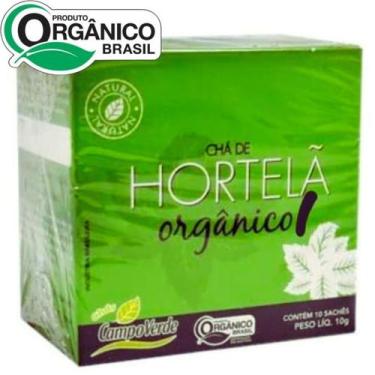 Imagem de Hortelã Chá orgânico 10 sachês natural Campo Verde