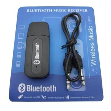 Imagem de Adaptador Bluetooth P2 Aux Musica Receptor Som Usb Carro