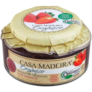 Imagem de Geleia Orgânica Casa Madeira Morango c/pedaços 240g