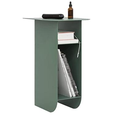 Imagem de Mesa de canto ferro sofá armário lateral nórdico minimalista armário lateral casa armário moderno metal mesa de centro quarto mesa de cabeceira mesa de destaque mesa lateral (cor: A)