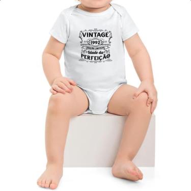 Imagem de Body intantil Vintage idade perfeicao 1992 - Alearts, G