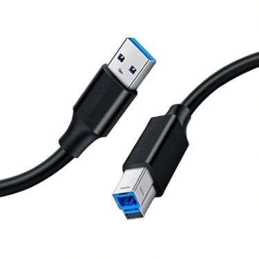 Imagem de U-g-r-e-e-n Cabo Usb 3.0 para Tipo B Impressora 2 Metros de Comprimento Velocidade de Transferência de Até 5Gbps Suporta Plug and Play Macho para Macho/No Brasil