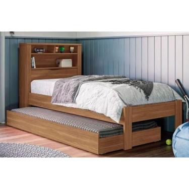 Imagem de Bicama Solteiro Invicta c/Auxiliar Ébano - Santos Andirá