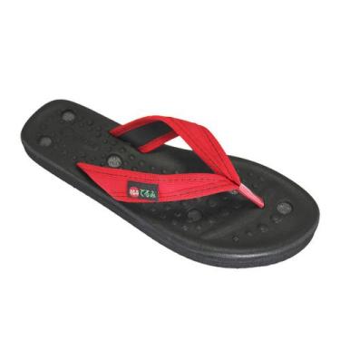 Imagem de Chinelo Dedo Baixo Fino Magnético Kelly Vermelho 33 Par - Terumi