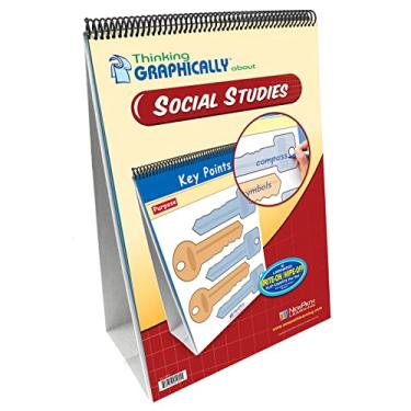 Imagem de NewPath Learning Conjunto de 10 peças Pensando Graficamente sobre Estudos Sociais Curriculum Mastery Flip Chart Set, Grau 1-7