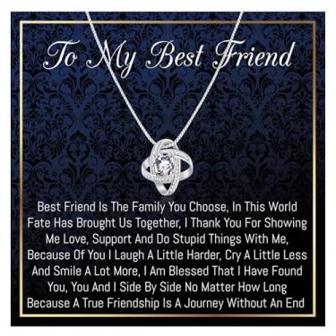 Imagem de Onepurposegifts Colar Best Friend - presente de aniversário, joia de amizade de longa distância, Banhado a prata esterlina, zicorn