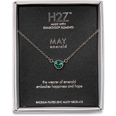 Imagem de Pavilion Gift Company H2Z 16220 Colar com pedra do mês de esmeralda com corrente de 45,72 cm