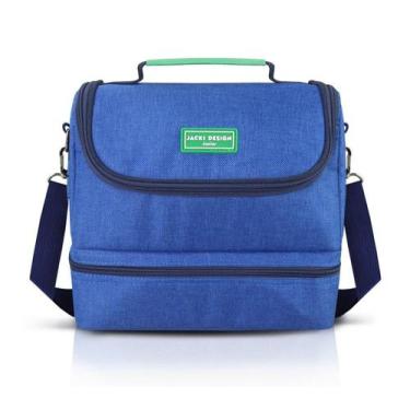 Imagem de Bolsa Térmica com 2 Compartimentos Infantil Júnior - Jacki Design, Azu