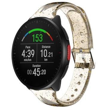 Imagem de Pulseira feminina para smartwatch Polar, 20 mm, 22 mm, pulseira esportiva transparente de silicone macio compatível com Polar Unite, Ignite, Ignite 2, Ignite 3, Pacer, Pacer Pro, Vantage V3, Grit X