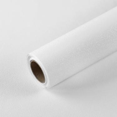 Imagem de Qianglive Papel de parede branco texturizado autoadesivo fosco papel de parede de contato removível cozinha vinil armário branco móveis papel de parede em relevo 59,9 cm x 1,198 cm