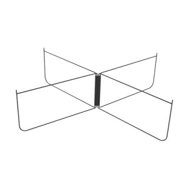 Imagem de Zxpjkyu Suporte Dobrável para Refrigerador, Suporte para Mala, Saco de Lixo, Suporte Leve de aço Inoxidável para Caixa de Gelo, para Pátio, Caminhadas, Churra, Preto Reto