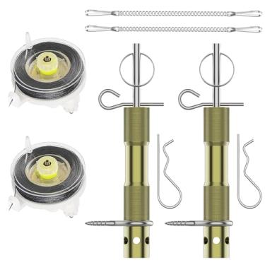 Imagem de NIRIAHO Pacote Com 2 Alarmes De Viagem Perímetro Fio, Dispositivo Segurança Para Acampamento, Sistema Alerta Precoce Alarme Propriedade, Use 209 Primers (Verde)