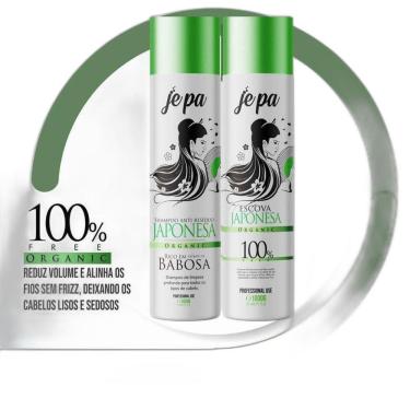 Imagem de Kit Escova Progressiva Japonesa Jepa 100% Organic 1L