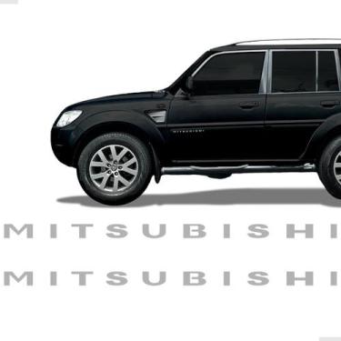 Imagem de Par De Adesivos Mitsubishi Friso Lateral Para Pajero Tr4 - SPORTINOX, 