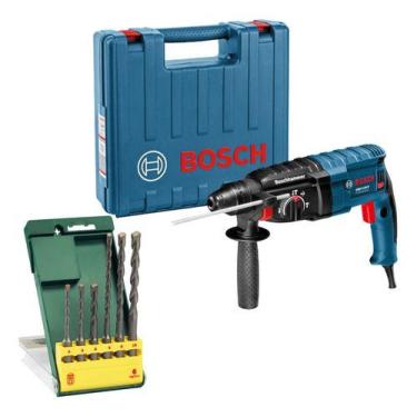Imagem de Martelete Bosch Gbh 2-24 Com Kit Sds Plus 6 Peças 110v