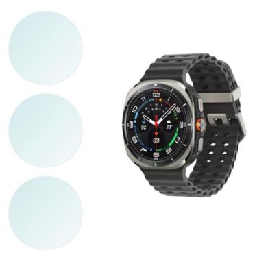 Imagem de Película de Vidro Compatível Com Galaxy Watch Ultra 47mm - 03 Unidades