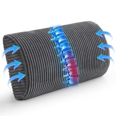 Imagem de HIGOGOGO Almofada de suporte lombar para cadeira reclinável/poltrona/sofá, almofada de suporte de espuma viscoelástica para idosos, almofadas reclináveis para descanso das costas, alívio da dor