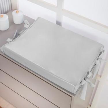 Imagem de Trocador Americano 40cm Anatomico De Comoda Para Bebe Plastificado (Cinza)