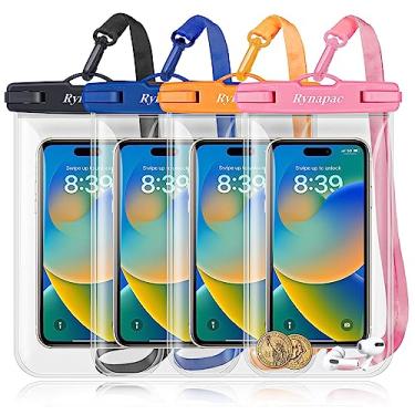 Imagem de Bolsa de telefone à prova d'água – Capa de celular grande à prova d'água de 21,5 cm para viagens na praia, bolsa de telefone à prova d'água com cordão para iPhone 14 Pro Max Galaxy S23 Ultra, cruise Essentials