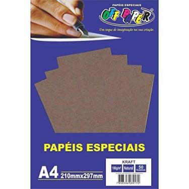 Imagem de Papel Kraft Folha Kraft Natural A4 180G. - OFF PAPER