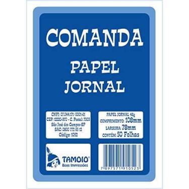 Imagem de Impresso Talao Comanda Jornal 50F.80Mmx110Mm - TAMOIO