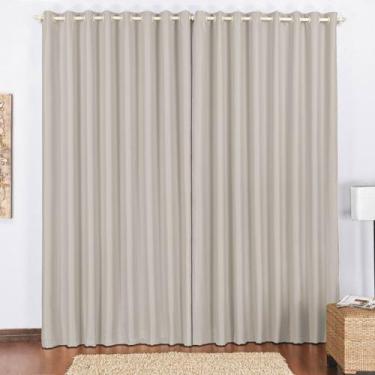 Imagem de Cortina Blecaute 4,00 x 2,70 Sala e Quarto 100% Poliéster - ENTROU COM