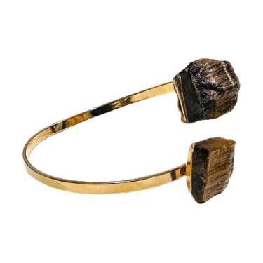 Imagem de Bracelete Pulseira Pedra Natural Olho De Tigre Ajustável - Equilíbrio 