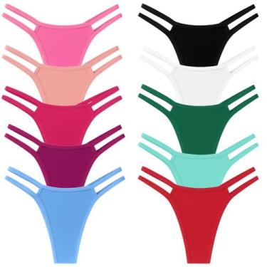 Imagem de Kit 3 Calcinha Fio Dental Sensual Empina Bumbum Mulher - Planeta Modas