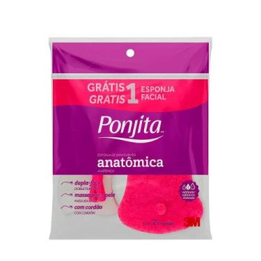 Imagem de Esponja Anatômica Banho Ponjita  2 Unidades