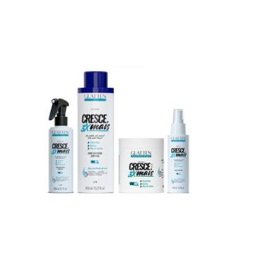 Imagem de Glatten Cresce 3x Mais Shampoo e Máscara e Leave-in e Tônico
