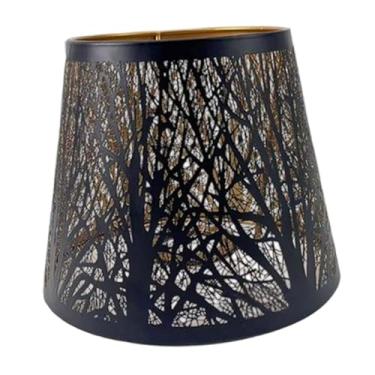 Imagem de Ｂｅｓｇａ Abajur de metal, abajur de ferro, acessórios para abajur, luminária para lustre, luminária de mesa, decoração para casa, cozinha de fazenda, Preto Pequeno
