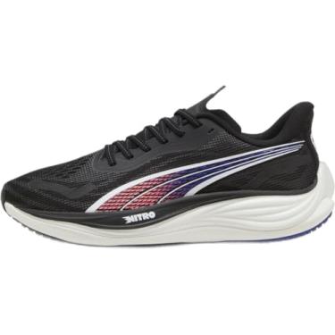Imagem de PUMA Velocity Nitro 3 Tênis masculino, Puma Preto/Sunset Glow/Lápis-lazúli, 44