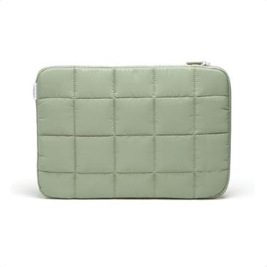 Imagem de U Brands Capa de nylon com zíper para laptop, 26.7 cm x 38.1 cm, acessórios de computador, bolsa para laptop para MacBook Pro, MacBook Air, Chromebook, computador HP, verde Matcha